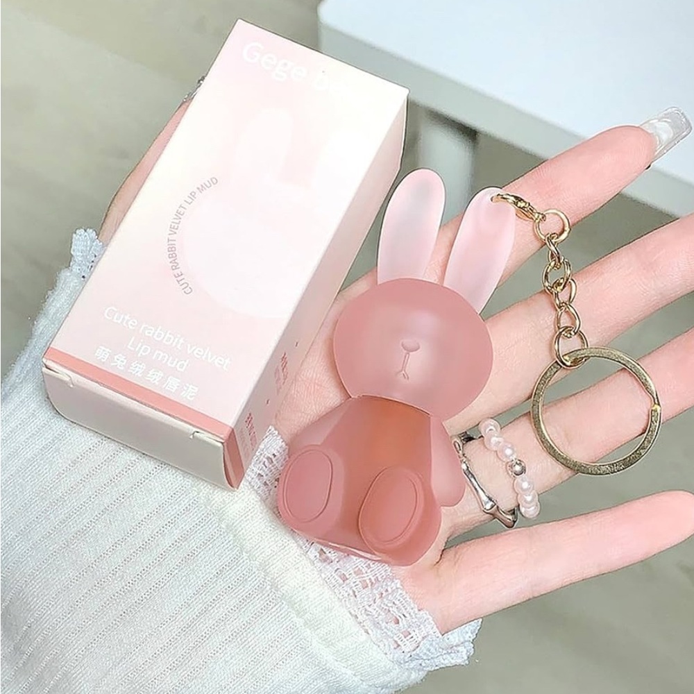 Cute Rabbit Velvet Lip Mud - Pink Nude Lipstick - Picture 1 of 6